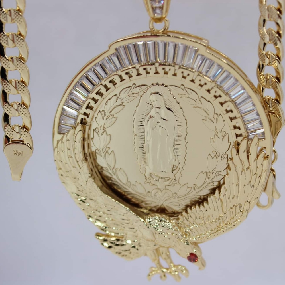 COPY - Men's fashion eagle Centenario style GOLD PLATED